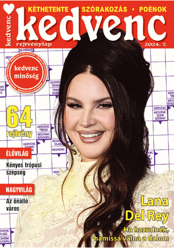 Kedvenc Rejtvénylap 24007