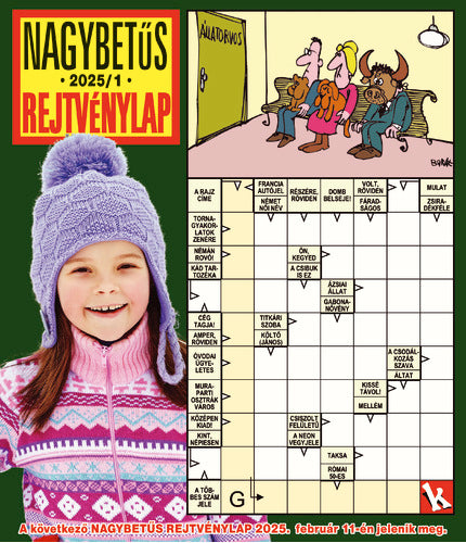 Nagybetűs Rejtvénylap 25001