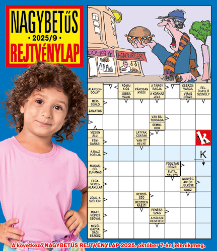 Nagybetűs Rejtvénylap 25009