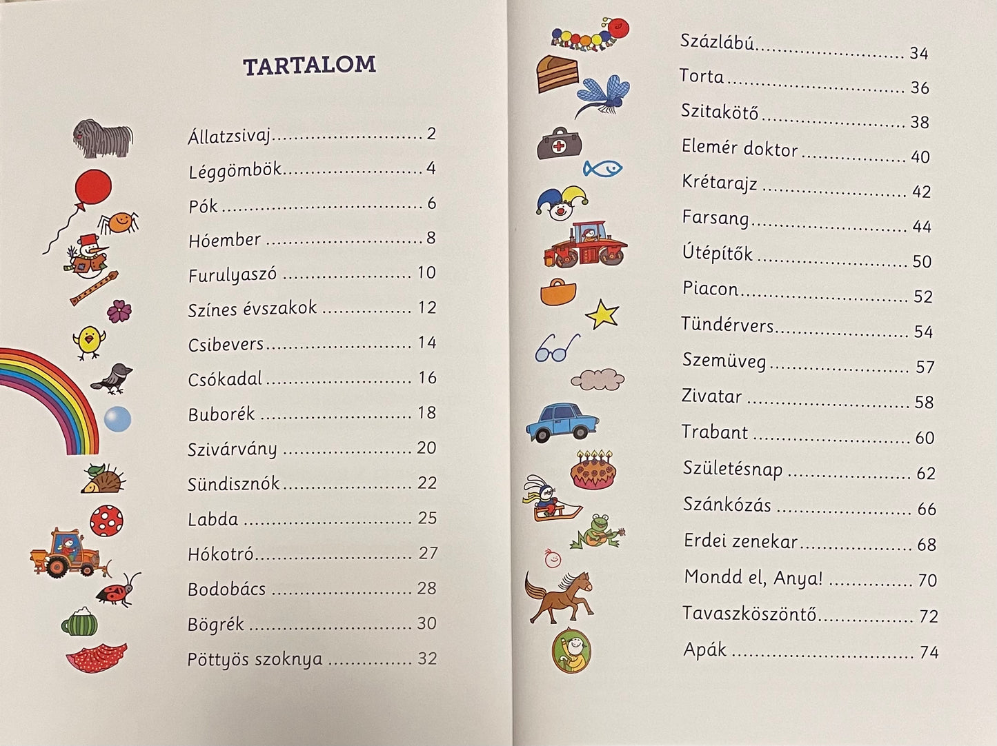 Bartos Erika: Százlábú - Versek óvodásoknak